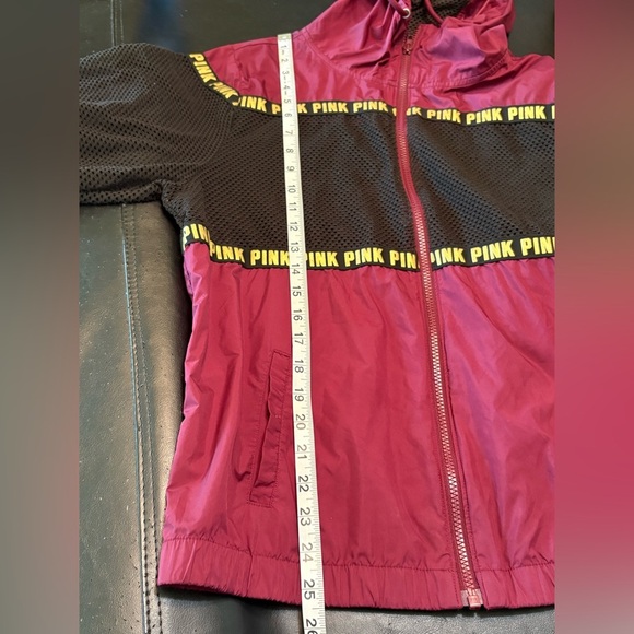 Victoria Secret Pink full zip mesh campus jacket size XS could fit larger. - Picture 11 of 12